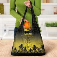 Palau Independence Day Grocery Bag Palauan Tattoo Pattern - Polynesian Pride