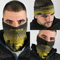 Palau Independence Day Neck Gaiter Palauan Tattoo Pattern LT05
