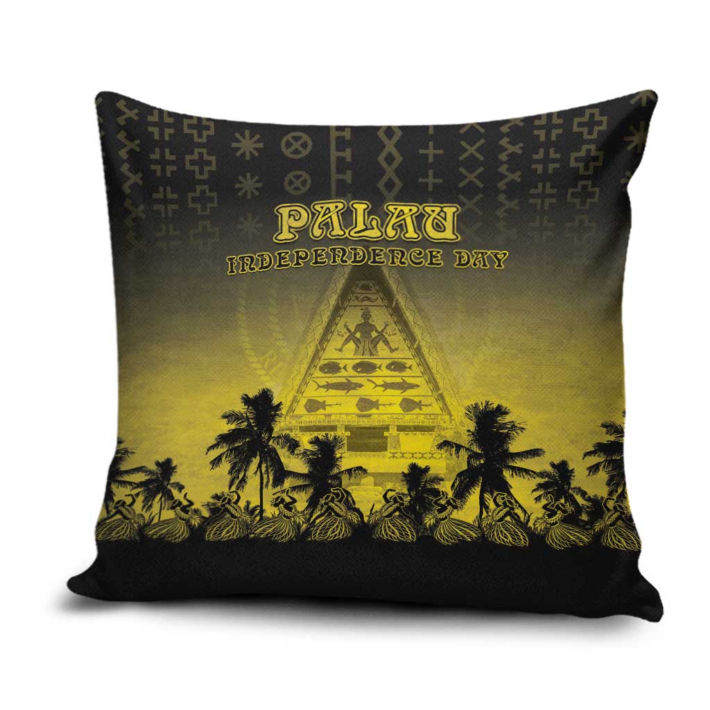 Palau Independence Day Pillow Cover Palauan Tattoo Pattern - Polynesian Pride