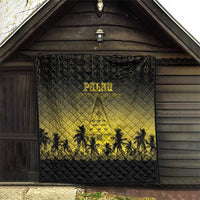 Palau Independence Day Quilt Palauan Tattoo Pattern - Polynesian Pride