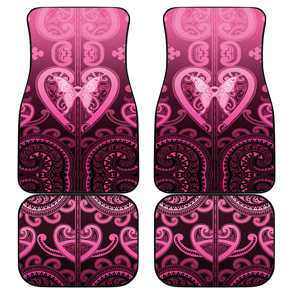 Aotearoa Breast Cancer Car Mats Maori Tribal Pattern LT05 - Polynesian Pride