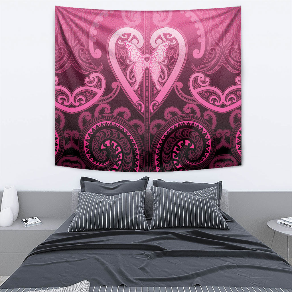Aotearoa Breast Cancer Tapestry Maori Tribal Pattern LT05 - Polynesian Pride