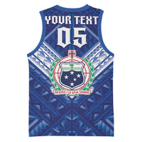 Toa Samoa Rugby Custom Basketball Jersey Samoan Pride With Tribal Pattern - Polynesian Pride