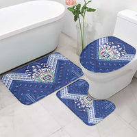 Toa Samoa Rugby Bathroom Set Samoan Pride With Tribal Pattern - Polynesian Pride