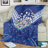 Toa Samoa Rugby Blanket Samoan Pride With Tribal Pattern - Polynesian Pride