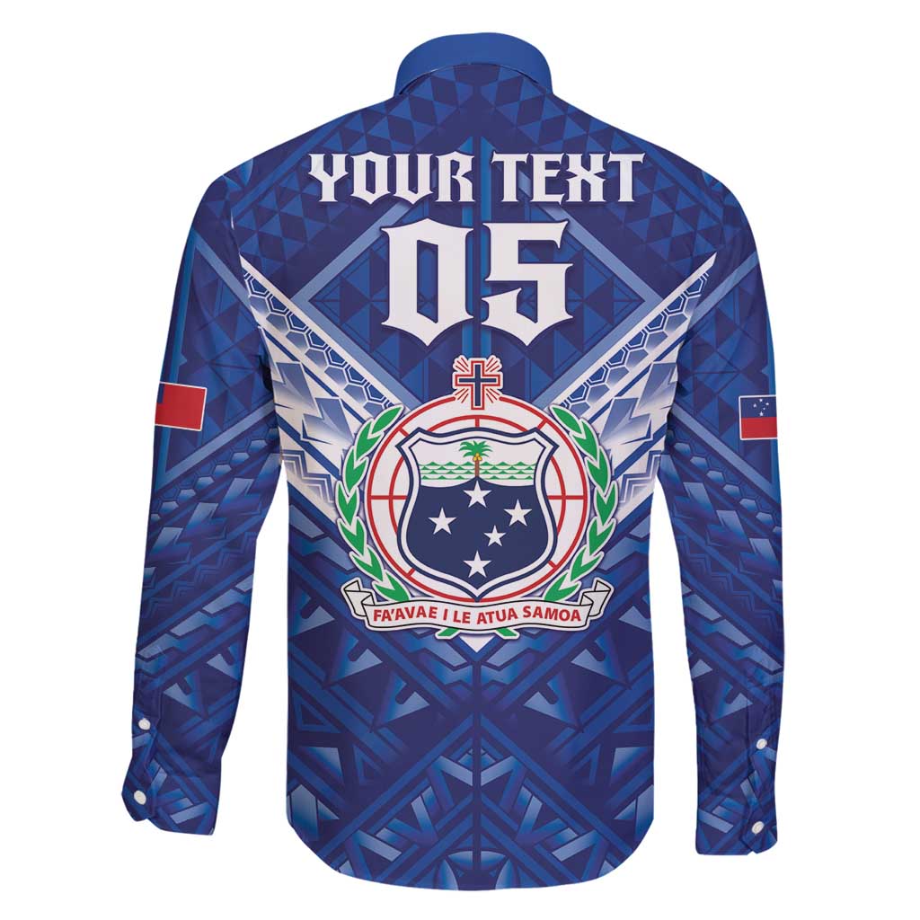 Toa Samoa Rugby Custom Family Matching Long Sleeve Bodycon Dress and Hawaiian Shirt Samoan Pride With Tribal Pattern - Polynesian Pride