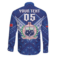 Toa Samoa Rugby Custom Family Matching Off Shoulder Maxi Dress and Hawaiian Shirt Samoan Pride With Tribal Pattern - Polynesian Pride