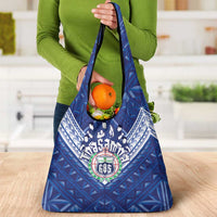Toa Samoa Rugby Grocery Bag Samoan Pride With Tribal Pattern - Polynesian Pride