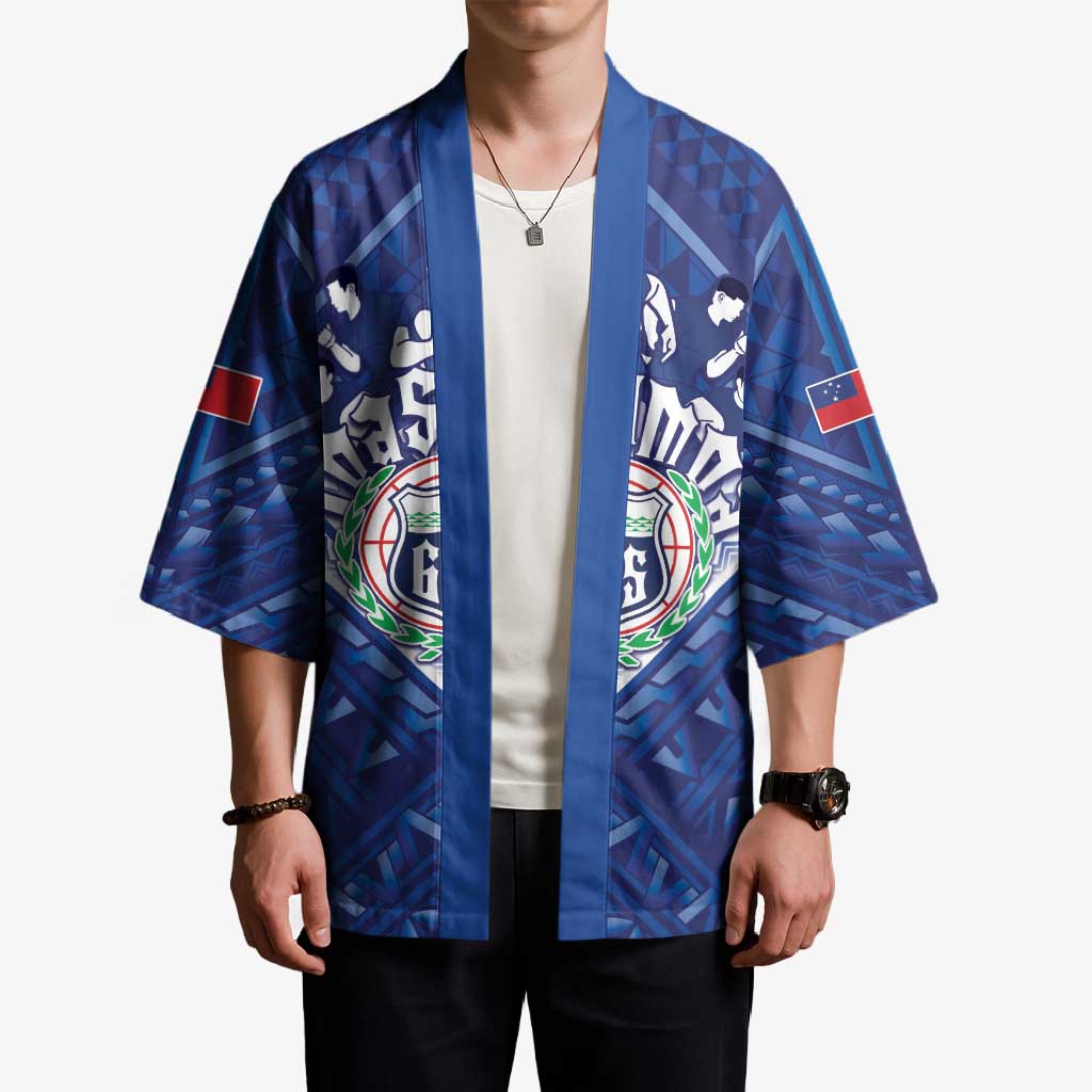 Toa Samoa Rugby Custom Kimono Samoan Pride With Tribal Pattern - Polynesian Pride