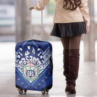 Toa Samoa Rugby Luggage Cover Samoan Pride With Tribal Pattern - Polynesian Pride