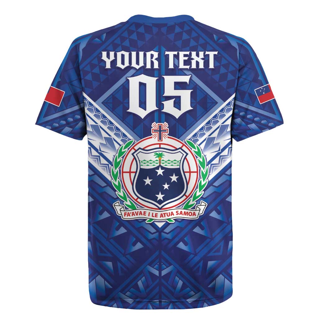 Toa Samoa Rugby Custom Rugby Jersey Samoan Pride With Tribal Pattern - Polynesian Pride