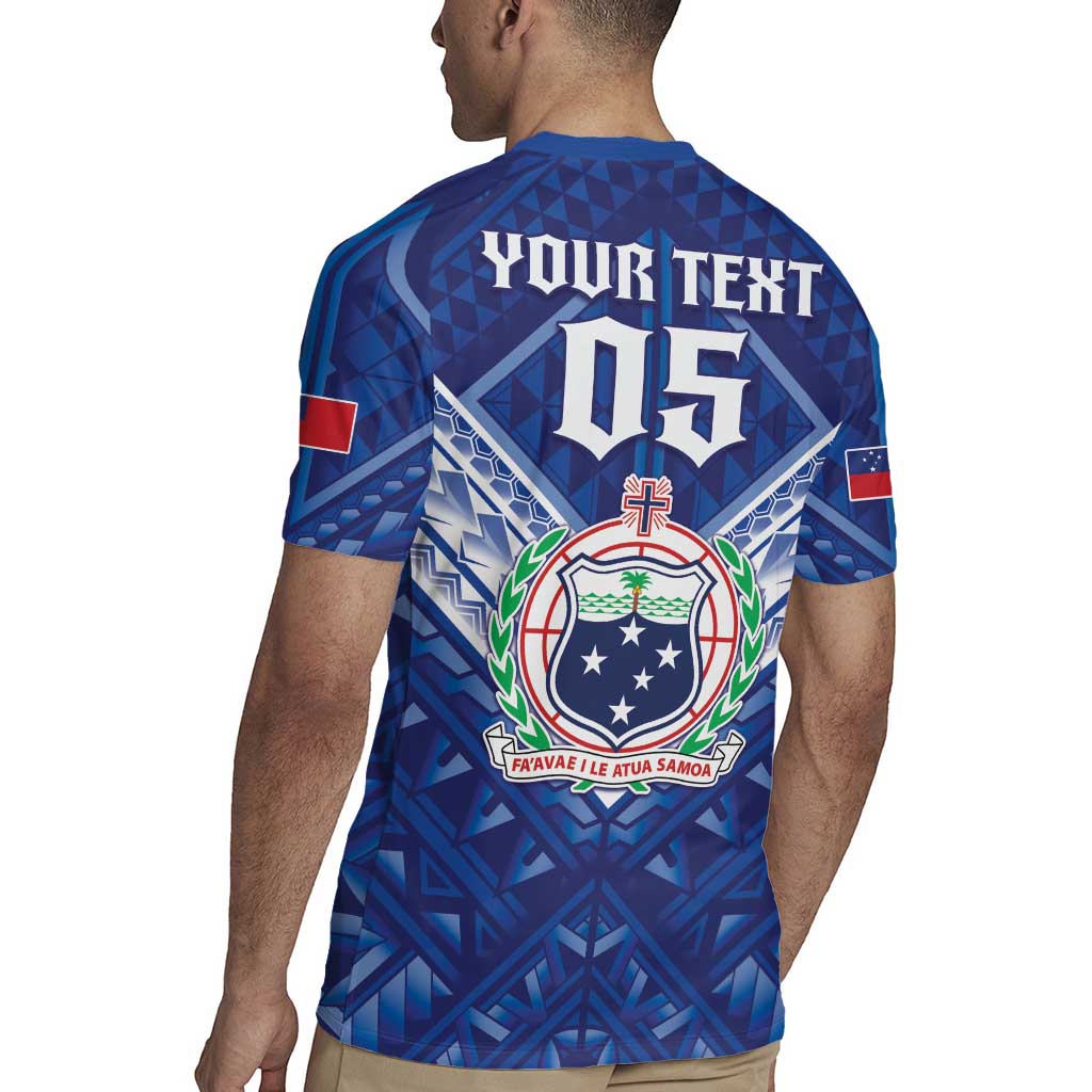 Toa Samoa Rugby Custom Rugby Jersey Samoan Pride With Tribal Pattern - Polynesian Pride