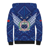Toa Samoa Rugby Custom Sherpa Hoodie Samoan Pride With Tribal Pattern - Polynesian Pride