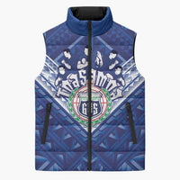 Toa Samoa Rugby Custom Sleeveless Puffer Jacket Samoan Pride With Tribal Pattern - Polynesian Pride