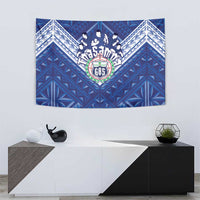 Toa Samoa Rugby Tapestry Samoan Pride With Tribal Pattern - Polynesian Pride