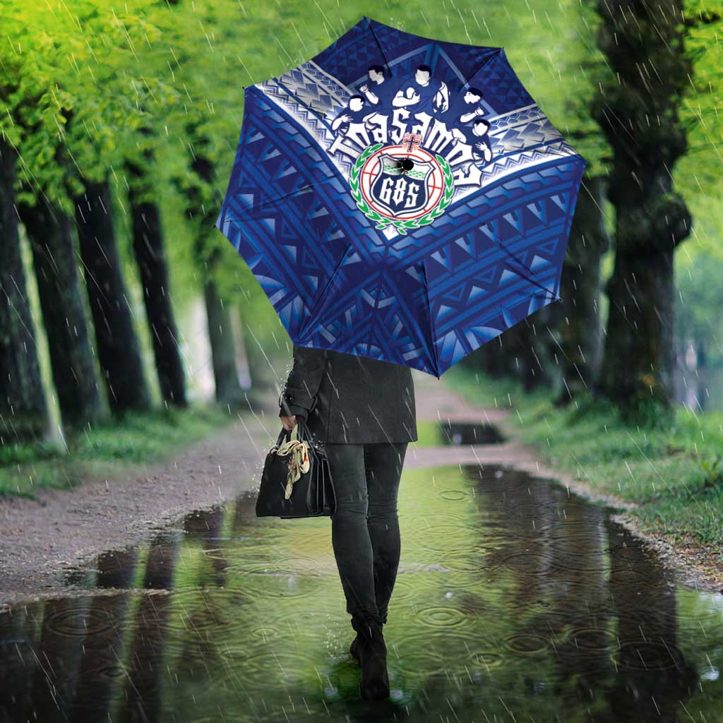 Toa Samoa Rugby Umbrella Samoan Pride With Tribal Pattern - Polynesian Pride