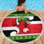 New Zealand Funny Christmas Beach Blanket Maori Tiki