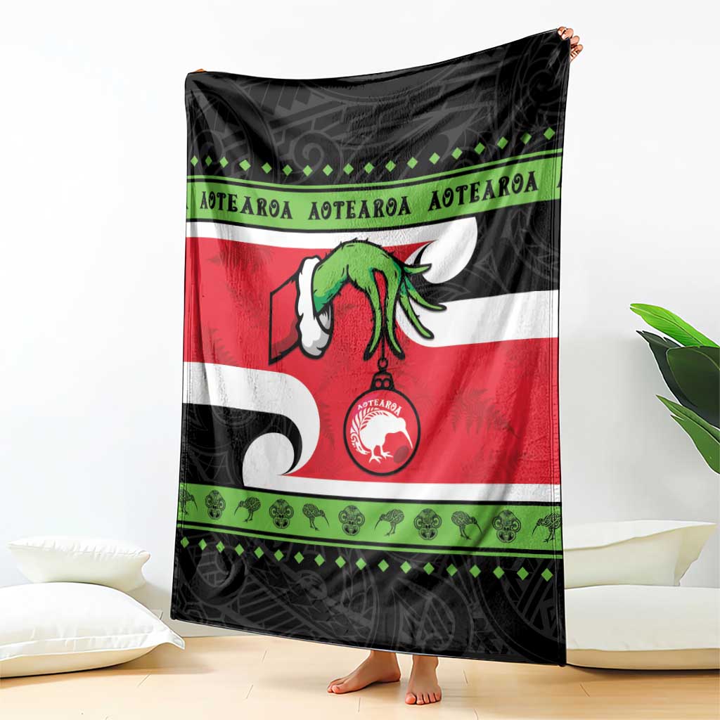 New Zealand Funny Christmas Blanket Maori Tiki
