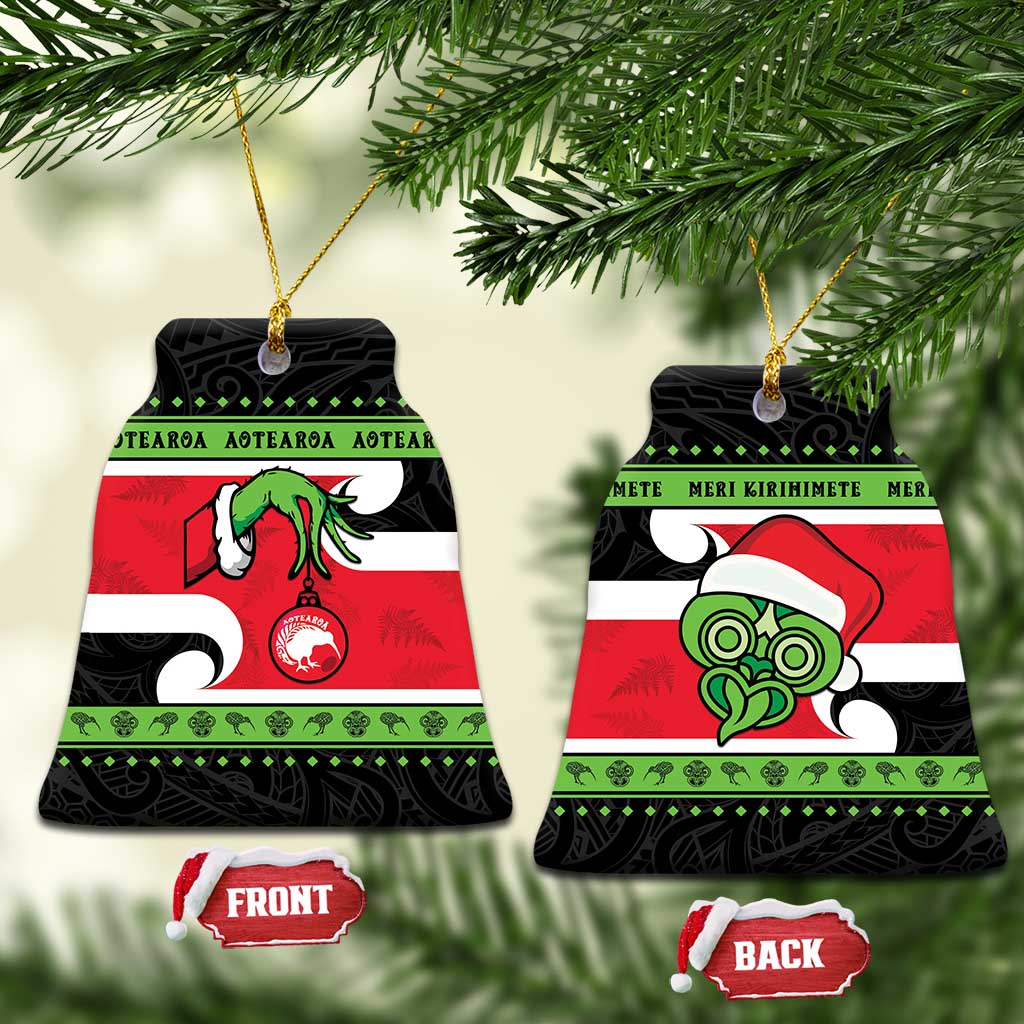 New Zealand Funny Christmas Ceramic Ornament Maori Tiki