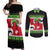 New Zealand Funny Christmas Couples Matching Off Shoulder Maxi Dress and Long Sleeve Button Shirt Maori Tiki