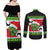 New Zealand Funny Christmas Couples Matching Off Shoulder Maxi Dress and Long Sleeve Button Shirt Maori Tiki