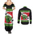 New Zealand Funny Christmas Couples Matching Summer Maxi Dress and Long Sleeve Button Shirt Maori Tiki