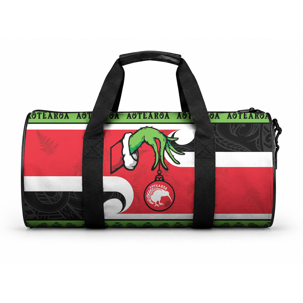 New Zealand Funny Christmas Duffle Bag Maori Tiki LT05 One size Black - Polynesian Pride