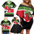 New Zealand Funny Christmas Family Matching Off Shoulder Short Dress and Hawaiian Shirt Maori Tiki