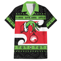 New Zealand Funny Christmas Family Matching Off Shoulder Short Dress and Hawaiian Shirt Maori Tiki