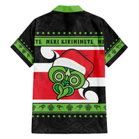 New Zealand Funny Christmas Family Matching Off Shoulder Short Dress and Hawaiian Shirt Maori Tiki