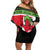 New Zealand Funny Christmas Family Matching Off Shoulder Short Dress and Hawaiian Shirt Maori Tiki