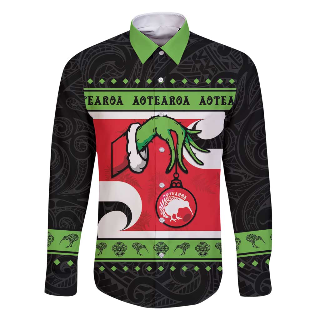 New Zealand Funny Christmas Family Matching Short Sleeve Bodycon Dress and Hawaiian Shirt Maori Tiki