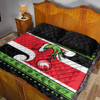 New Zealand Funny Christmas Quilt Bed Set Maori Tiki