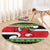 New Zealand Funny Christmas Round Carpet Maori Tiki