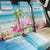 Hawaii Christmas Back Car Seat Cover Deck The Palms Holiday Flamingos