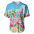 Hawaii Christmas Baseball Jersey Deck The Palms Holiday Flamingos