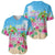 Hawaii Christmas Baseball Jersey Deck The Palms Holiday Flamingos