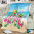 Hawaii Christmas Blanket Deck The Palms Holiday Flamingos