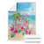 Hawaii Christmas Blanket Deck The Palms Holiday Flamingos