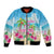 Hawaii Christmas Bomber Jacket Deck The Palms Holiday Flamingos