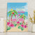 Hawaii Christmas Canvas Wall Art Deck The Palms Holiday Flamingos