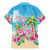 Hawaii Christmas Family Matching Mermaid Dress and Hawaiian Shirt Deck The Palms Holiday Flamingos