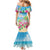 Hawaii Christmas Family Matching Mermaid Dress and Hawaiian Shirt Deck The Palms Holiday Flamingos