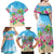 Hawaii Christmas Family Matching Off Shoulder Maxi Dress and Hawaiian Shirt Deck The Palms Holiday Flamingos