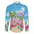 Hawaii Christmas Family Matching Puletasi and Hawaiian Shirt Deck The Palms Holiday Flamingos