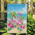 Hawaii Christmas Garden Flag Deck The Palms Holiday Flamingos