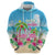 Hawaii Christmas Hoodie Deck The Palms Holiday Flamingos