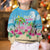 Hawaii Christmas Kid Ugly Christmas Sweater Deck The Palms Holiday Flamingos