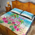 Hawaii Christmas Quilt Bed Set Deck The Palms Holiday Flamingos