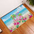 Hawaii Christmas Rubber Doormat Deck The Palms Holiday Flamingos